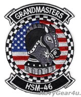 HSM-46 GRANDMASTERS部隊パッチ（星条旗Ver./ベルクロ有無）
