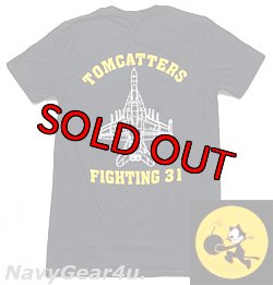 画像1: VFA-31 TOMCATTERTS オフィシャルT-シャツ（ブラック）