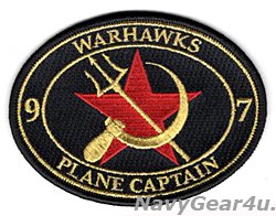 画像1: VFA-97 WARHAWKS RED AIR PLANE CAPTAINパッチ