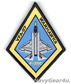 画像1: VFA-97 WARHAWKS F-35Cショルダーパッチ（ベルクロ付き）