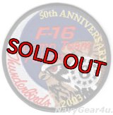 USAF THUNDERBIRDS 2003年部隊創設50周年ツアー#6ショルダーパッチ（SFS社製/デッドストック）