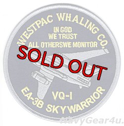 画像1: VQ-1 WORLD WATCHERS EA-3B WESTPAC WHALING CO.パッチ（デッドストック）