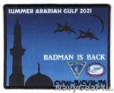 CVW-5/CVN-76 SUMMER ARABIAN GULF 2021クルーズ記念パッチ（ハイブリッド）