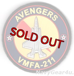 画像1: VMFA-211 WAKE ISLAND AVENGERS PVC F-35Bショルダーバレットパッチ（ベルクロ付き）