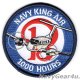 NAVY KING AIR UC-12 HURON 1000飛行時間達成記念ショルダーパッチ（ベルクロ有無）