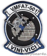 VMFAT-501 WARLORDS部隊パッチ(タイファイターVer./ベルクロ付き）