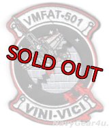 VMFAT-501 WARLORDS部隊パッチ(XウイングVer./ベルクロ付き）