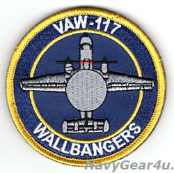 画像1: VAW-117 WALLBANGERS E-2Cショルダーバレットパッチ（ベルクロ付き）