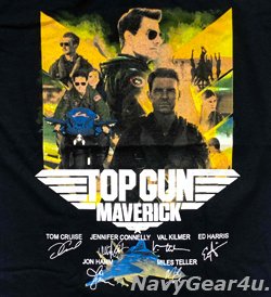 画像2: 『TOPGUN:MAVERICK』SIGNED T-シャツ（ブラック/数量限定）