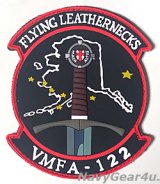 VMFA-122 THE FLYING LEATHERNECKS RED FLAG ALASKA 22-1参加記念 PVC部隊パッチ（ベルクロ付き）