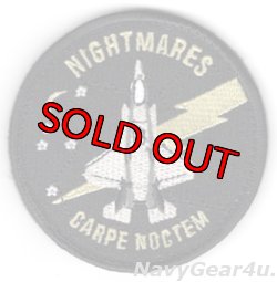 画像1: VMFAT-502 NIGHTMARES F-35Bショルダーバレットパッチ（ブラックアウトVer./ベルクロ付き）