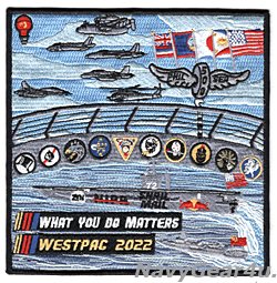 画像1: CVW-9/CVN-72 ”フィリピン海500" WESTPAC 2022クルーズ記念パッチ