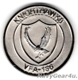 VFA-136 KNIGHT HAWKSチャレンジコイン（デッドストック）
