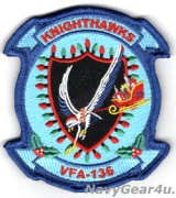 VFA-136 KNIGHTHAWKS HOLIDAY部隊パッチ（ベルクロ付き）