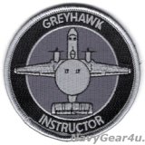 VAW-120 GREYHAWKS E-2C/D INSTRUCTOR（教官用）ショルダーバレットパッチ（ベルクロ有無）