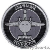 VAW-120 GREYHAWKS E-2C/D INSTRUCTOR（教官用）ショルダーバレットパッチ（ベルクロ有無）