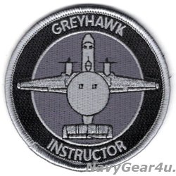 画像1: VAW-120 GREYHAWKS E-2C/D INSTRUCTOR（教官用）ショルダーバレットパッチ（ベルクロ有無）