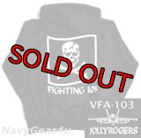 VFA-103 JOLLY ROGERS ヘビーウェイト HOODIE（パーカー/Champion製12oz）