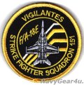 VFA-151 VIGILANTES F/A-18Eショルダーバレットパッチ（NEW Ver./ベルクロ付き）