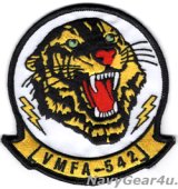 VMFA-542 TIGERS部隊パッチ（ベルクロ有無）
