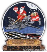 VAW-120 GREYHAWKS/CVN-69 CQ DET 2022記念パッチ（ベルクロ付き）