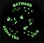画像2: VX-9 VAMPIRES/422TES GREEN BAT "BATWARS" PVCパッチ（ベルクロ付き） (2)