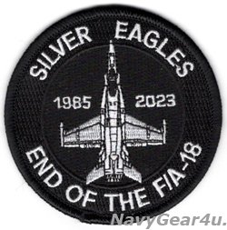 画像1: VMFA-115 SILVER EAGLES 1985-2023年 F/A-18運用終了記念ショルダーバレットパッチ（ベルクロ有無）