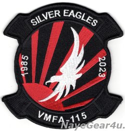 画像1: VMFA-115 SILVER EAGLES 2023年 MAG-12岩国展開部隊パッチ（ベルクロ有無）