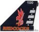 VFA-22 FIGHTING REDCOCKS F/A-18F NA100 CAGバード垂直尾翼パッチ（ベルクロ有無） 