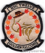 HSC-12 GOLDEN FALCONS サンクスギビングデー部隊パッチ（ベルクロ有無）