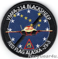 画像1: VMFA-214 BLACK SHEEP RED FLAG ALASKA 23-2参加記念パッチ（ベルクロ付き）