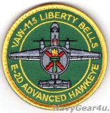 VAW-115 LIBERTY BELLS E-2D ADVANCED HAWKEYEショルダーバレットパッチ（ベルクロ付き）