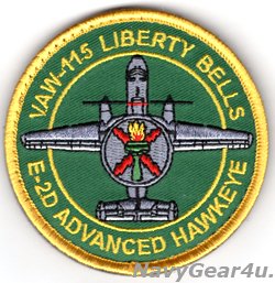 画像1: VAW-115 LIBERTY BELLS E-2D ADVANCED HAWKEYEショルダーバレットパッチ（ベルクロ付き）