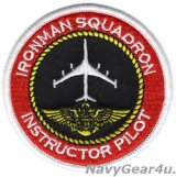 VQ-3 IRONMAN E-6BマーキュリーINSTRUCTOR PILOTショルダーパッチ（ベルクロ有無）