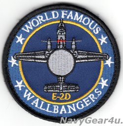 画像1: VAW-117 WALLBANGERS E-2Dショルダーバレットパッチ（ベルクロ付き）