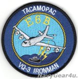 VQ-3 IRONMAN E-6BマーキュリーTACAMOPACショルダーパッチ（ベルクロ付き）