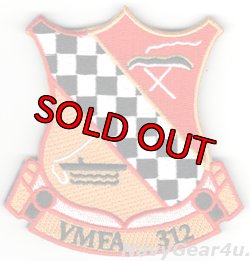 画像1: VMFA-312 CHECKER BOARDS THROWBACK部隊パッチ（ベルクロ付き）
