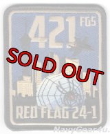 388FW/421FGS BLACK WIDOWS RED FLAG 24-1参加記念パッチ（Ver.1/ベルクロ付き）