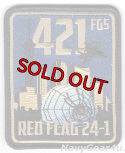 画像1: 388FW/421FGS BLACK WIDOWS RED FLAG 24-1参加記念パッチ（Ver.1/ベルクロ付き）