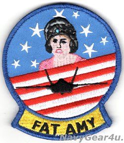 画像1: U.S.NAVY F-35C "FAT AMY"ショルダー・マスコットパッチ（ベルクロ付き）