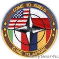  VMFA-323 DEATH RATTLERS NATO AIR SHIELDING MISSION 2022 記念ショルダーバレットパッチ（ベルクロ付き）  