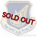 USAF AIR PACIFIC AIR FORCESコマンドパッチ（ベルクロ付き） 