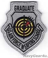 USAF WEAPONS SCHOOL GRADUATEパッチ（ベルクロ付き）