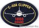C-40Aクリッパー1000飛行時間達成記念パッチ（ベルクロ付き）