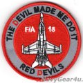 VMFA-232 RED DEVILS F/A-18ショルダーバレットパッチ（ベルクロ付き）