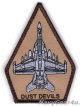 VX-31 DUST DEVILS EA-18Gショルダーパッチ（デザート/ベルクロ付き）
