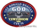 CVN-76ロナルド・レーガン600センチュリオンパッチ