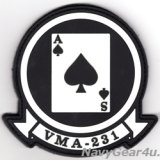 VMA-231 ACE OF SPADES PVC部隊パッチ（ベルクロ付き）