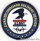 U.S.NAVY CMV-22B CARRIER ONBOARD DELIVERY SERVICEショルダーバレットパッチ（ベルクロ付き）