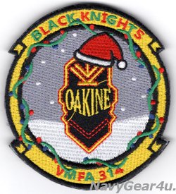画像1: VMFA-314 BLACK KNIGHTS HOLIDAY部隊パッチ（ベルクロ付き）
